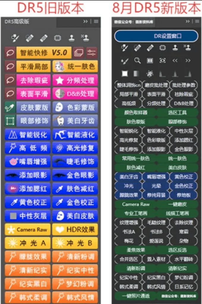 [Windows] PS一键磨皮调色美妆插件，2019 DR5 8月最新整合版本